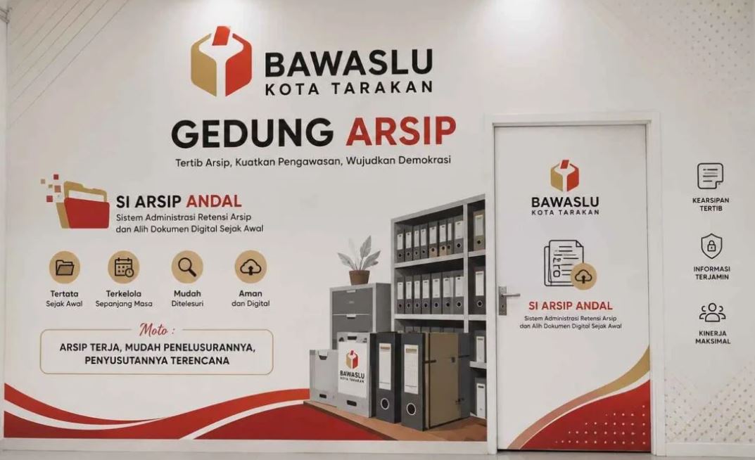Bawaslu Tarakan Integrasikan Arsip Fisik dan Digital, Dokumen Pengawasan Lebih Mudah Ditelusuri