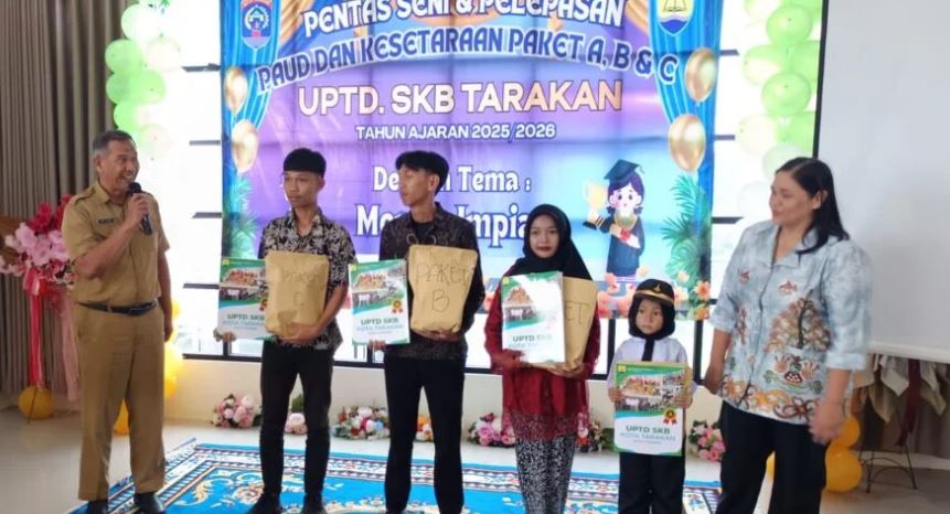 SKB Tarakan Lepas Puluhan Lulusan, Pendidikan Kesetaraan Buka Jalan Kembali ke Sekolah Formal