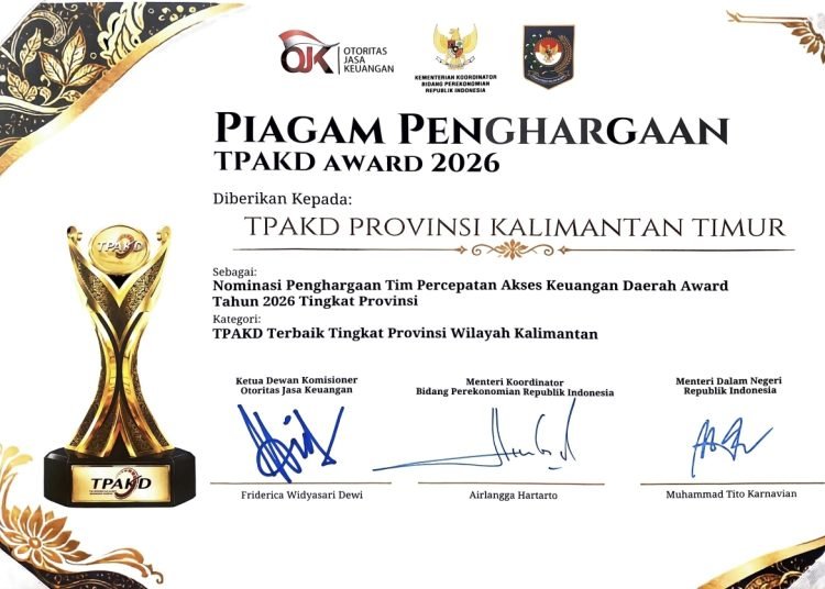 Kaltim Raih Penghargaan TPAKD 2026, Ririn Ungkap Alasan Gubernur Absen
